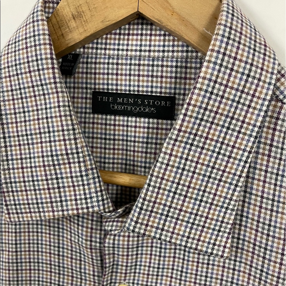 Bloomingdale’s Checkered Button Up - image 2